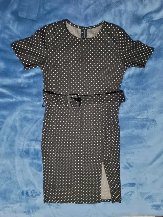 Vestito Zara a pois bianco e nero