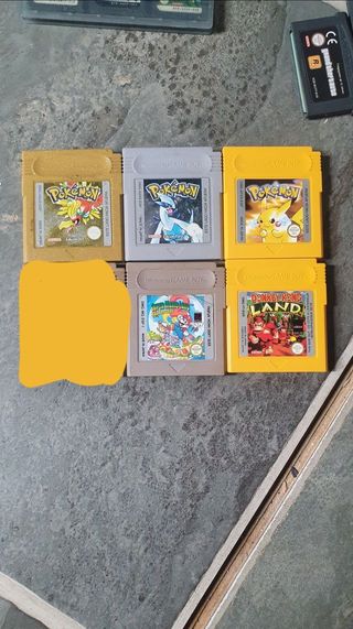 Lote 5 Juegos Game Boy: Pokémon, Mario, DK
