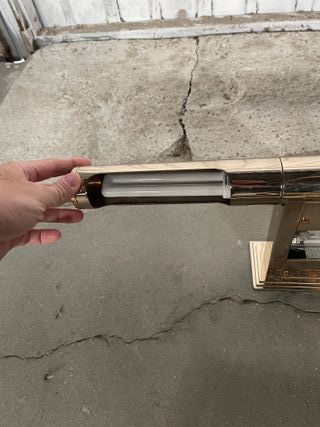 Aplique de pared dorado metal