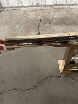 Aplique de pared dorado metal