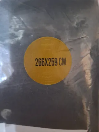 Sábana Encimera Gris Microfibra 266x259