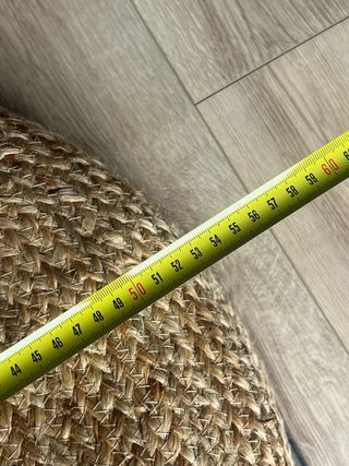 Puf redondo Sklum de yute