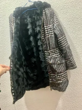 Parka reversible Cortefiel pelo Talla S