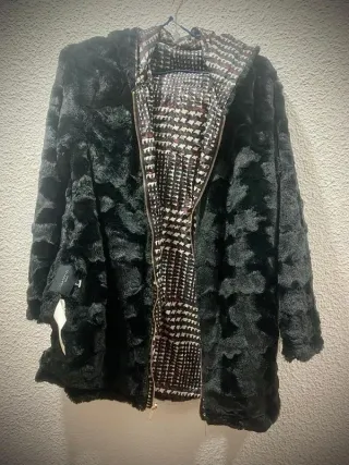 Parka reversible Cortefiel pelo Talla S