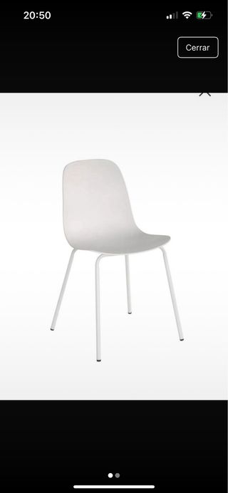 6 Sillas de cocina blancas precio por unidad