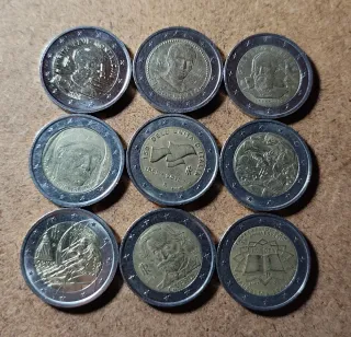 Lote monedas 2€ Italia
