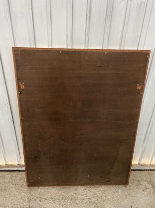 Espejo dorado con marco de madera