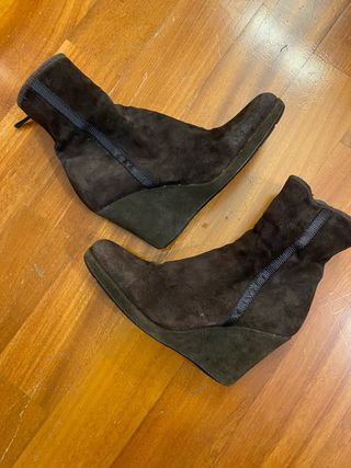 Stivaletti Prada camoscio marrone