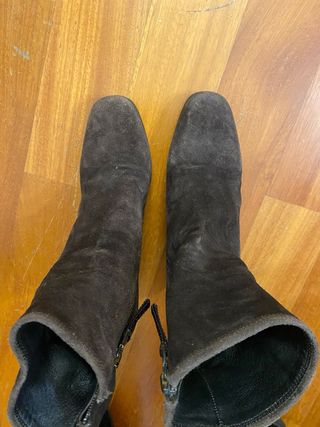 Stivaletti Prada camoscio marrone