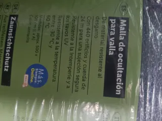 Malla de vallado gris