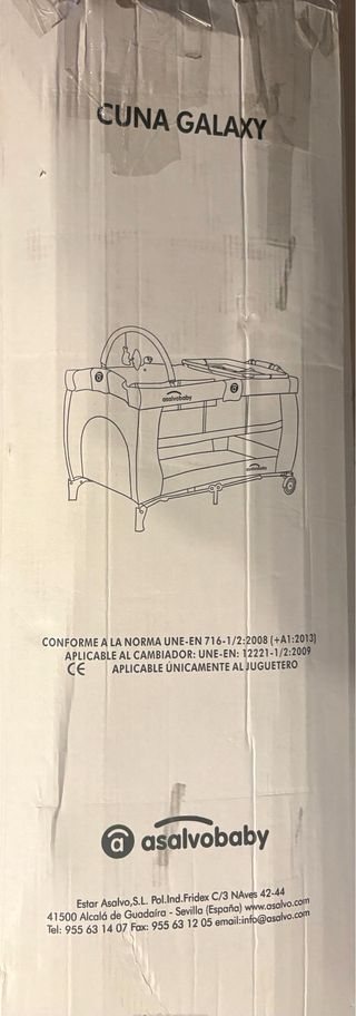 Cuna de viaje Asalvo Galaxy+ colchón