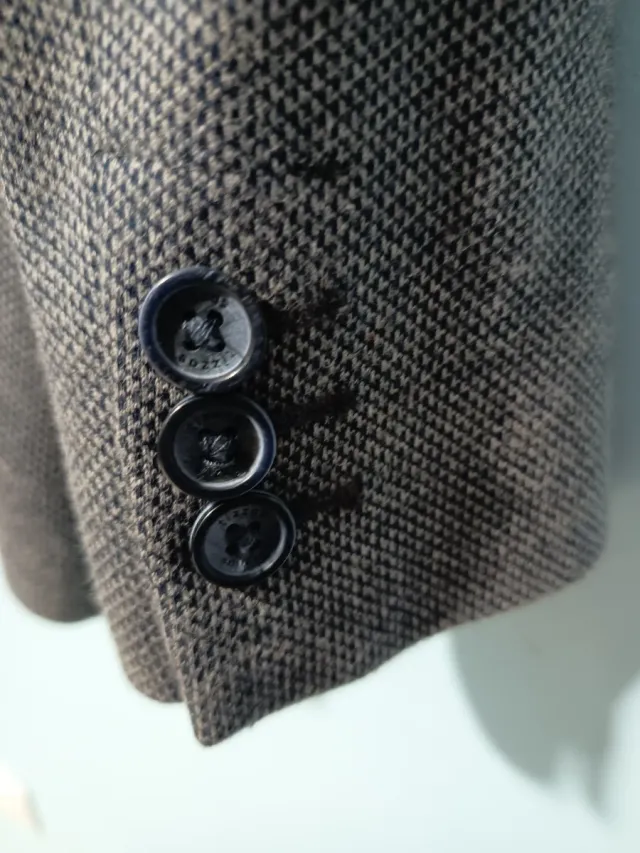 Chaqueta de vestir gris invierno