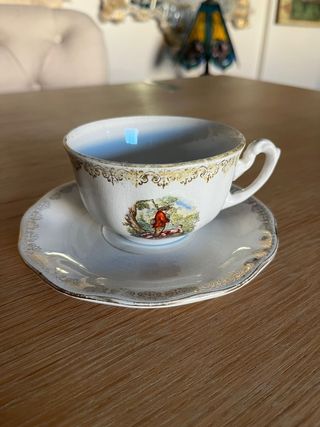 Taza y plato La Cartuja