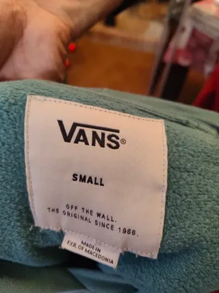 Sudadera sin mangas Vans verde. Talla S