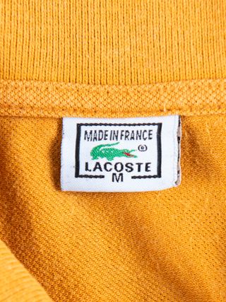 Polo Lacoste Hombre Amarillo Mostaza Talla M
