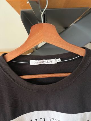 Camiseta Calvin Klein Jeans Negra Talla XL