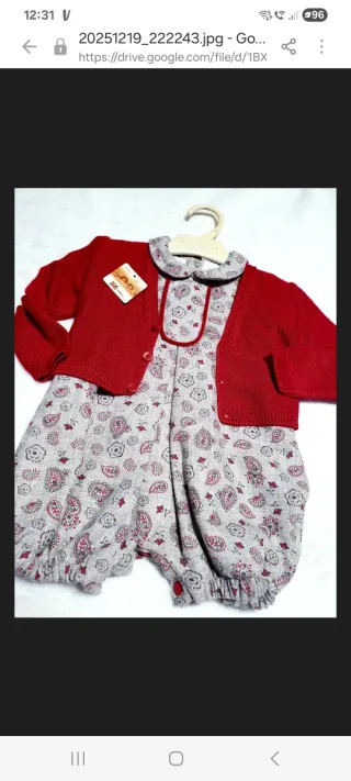 Pelele bebé 1-3m, 6-9m, 12-18m