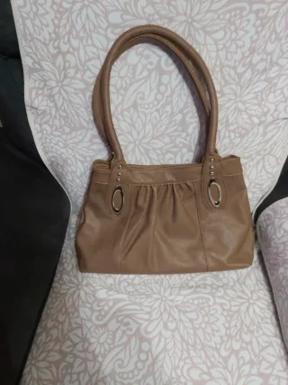 Bolso polipiel marrón
