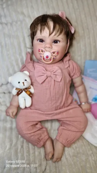 Muñeca estilo reborn 47cm de cuerpo de tela