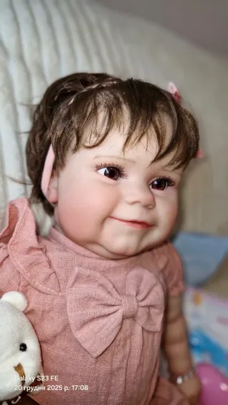 Muñeca estilo reborn 47cm de cuerpo de tela