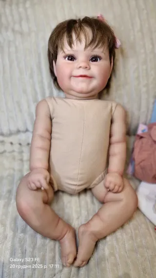 Muñeca estilo reborn 47cm de cuerpo de tela