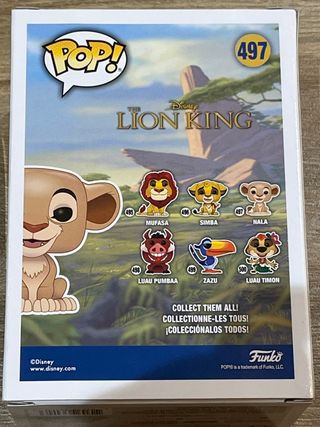 Funko Pop Nala 497 El Rey León
