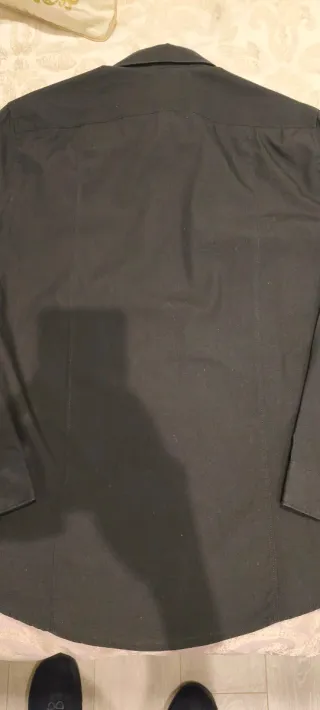 Camisa H&M Negra Hombre