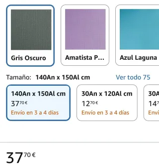 Estor Enrollable Estika 140x150 cm Tela