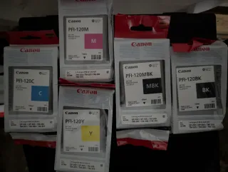 Cartuchos Tinta Canon PFI-120 (C, M, Y, BK, MBK)