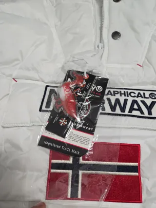 Parka Geographical Norway Blanca Talla XXL