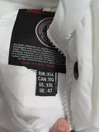 Parka Geographical Norway Blanca Talla XXL