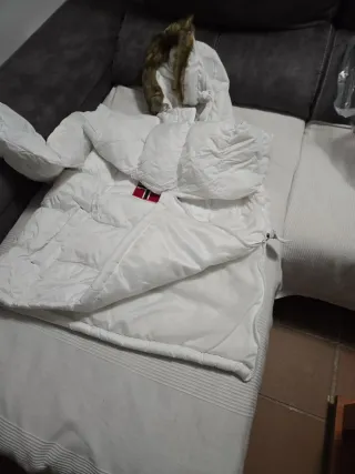 Parka Geographical Norway Blanca Talla XXL