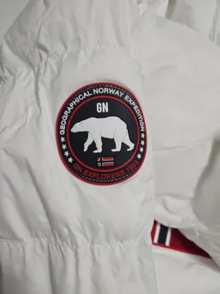 Parka Geographical Norway Blanca Talla XXL