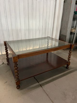 Mesa de centro marqueteria restaurada