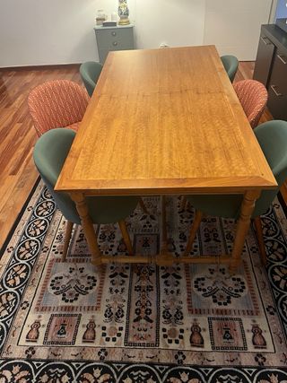 Mesa de comedor con 6 sillas (Maisons de Monde)
