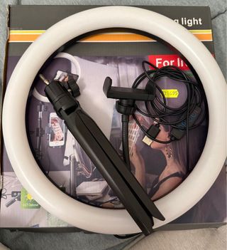 Aro de Luz LED con Trípode y Soporte Móvil