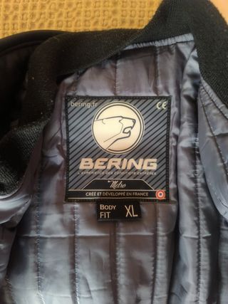 Chaqueta de moto Bering negra