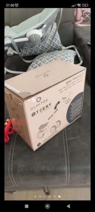 Bicicleta correpasillos infantil