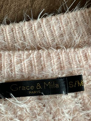 Jersey rosa Grace & Mila con espalda abierta