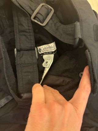 Pantaloncini da sci neri Columbia