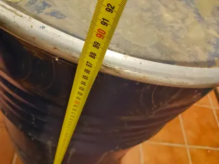 Bidón Metálico 200L Cierre Ballesta Recuperado