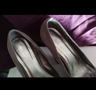 Zapatos ALDO tacón plataforma glitter