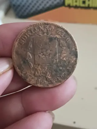 Moneda Antigua 10 Céntimos 1877