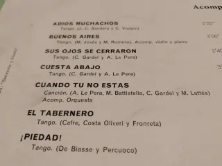 Vinilo Carlos Gardel - Tango