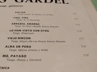 Vinilo Carlos Gardel - Tango