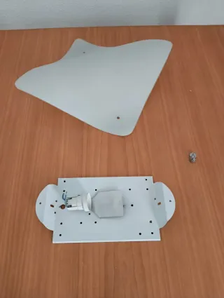 Plafónes de techo 30cm cristal y metal