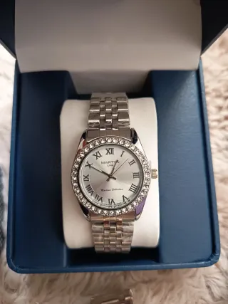 Reloj Martyn Line Mecánico Esqueleto Plata