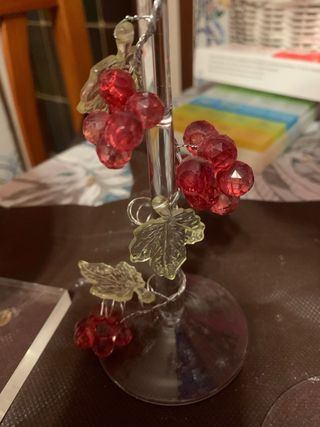 3 piezas cristal piedra agata natural y uvas c Ho