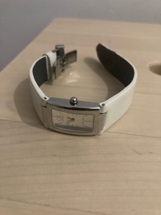 Reloj Calvin Klein Plata y Blanco