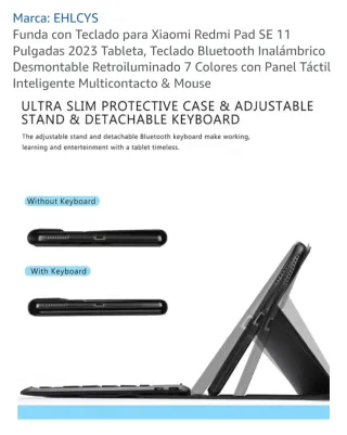 Funda Xiaomi Redmi 6 Pad SE 11 con Teclado